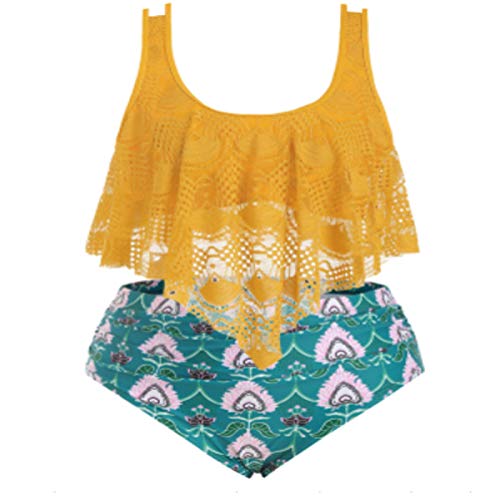 Women's Scalloped One Piece Swimsuit - High Waisted Bathing Suit, Tankini Tops & Swimwear Cover Ups - Perfect for Beach Vacations, Pool Parties & Summer Getaways