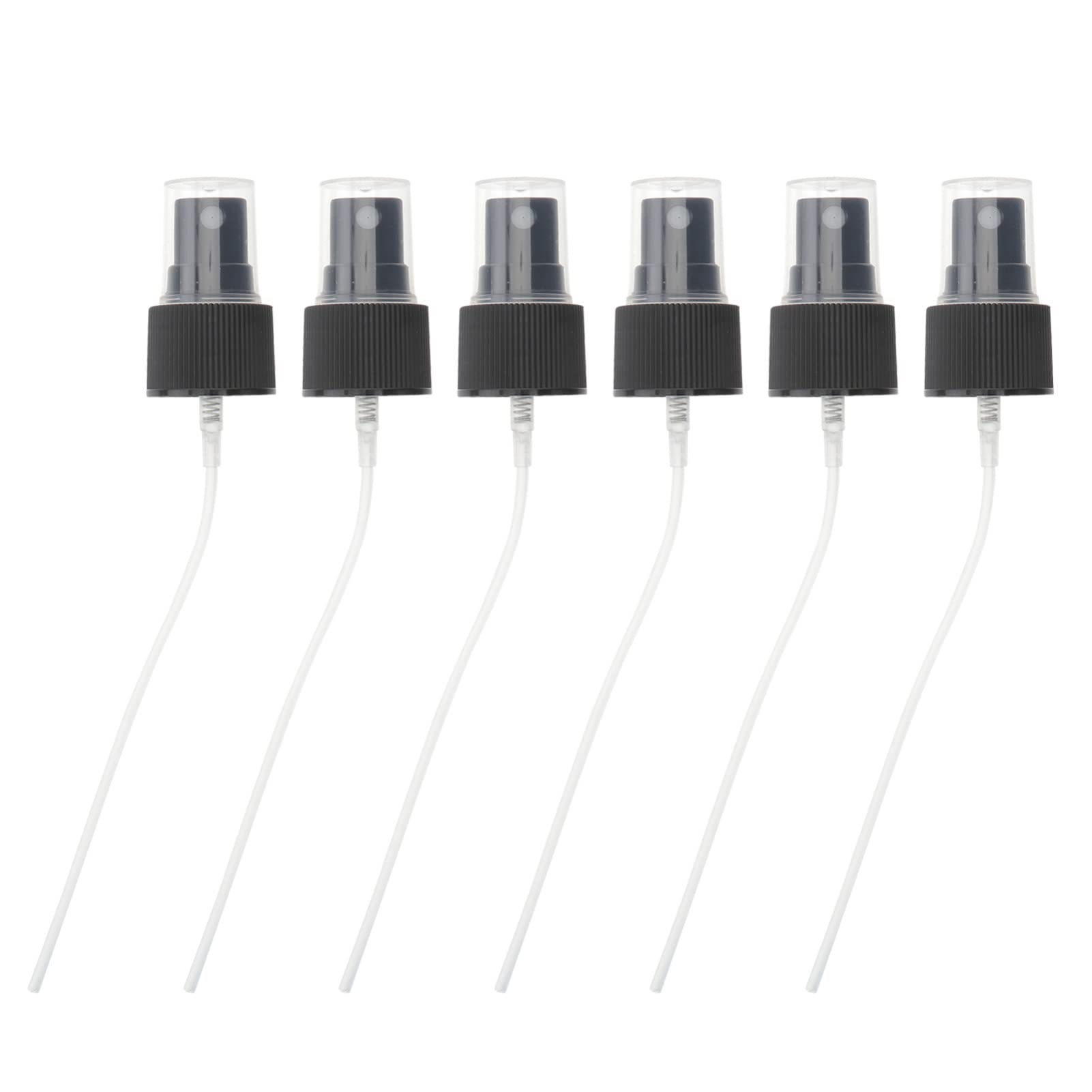 Uonlytech 20 Pcs Black Perfume Spray Nozzles - 18mm Bottle Accessories for Refillable Perfume & Essential Oil Bottles - Perfect for DIY Perfume Making, Travel Size Bottles & Aromatherapy