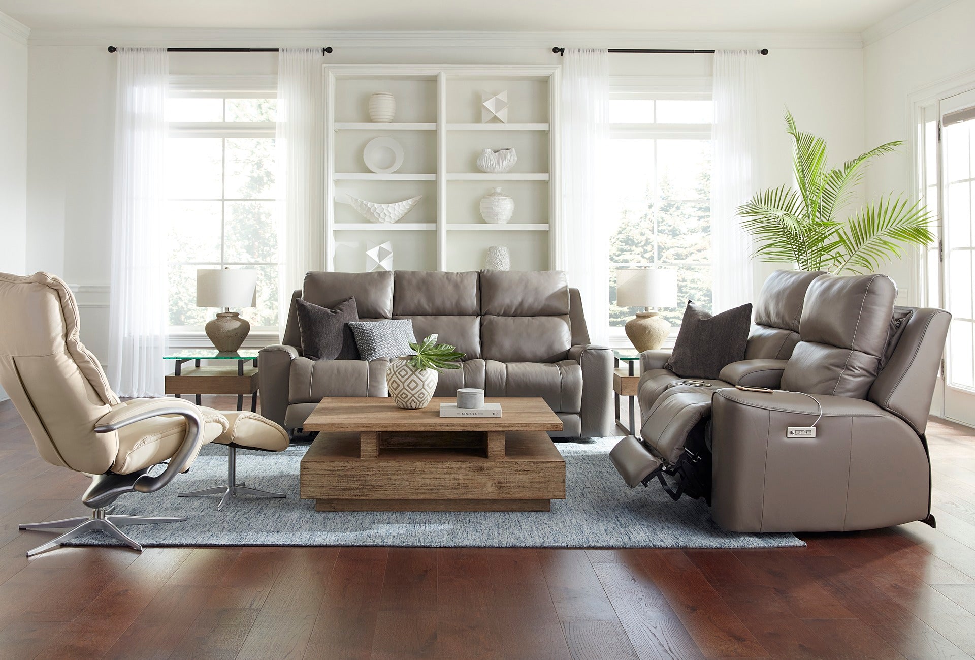 Palliser Custom Made Power Recliner with Power Headrest & Lumbar Support - Hastings Sofa for Living Room, Home Theater, and Relaxation