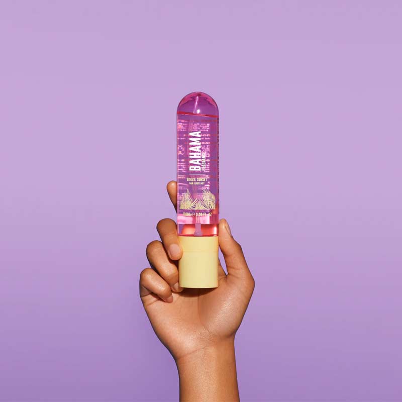 Bahama Fragrance Brazil Sunset Hair & Body Mist - Tropical Scented Spray for Women, Long-Lasting Moisturizing Body & Hair Perfume | Perfect for Beach Days, Summer Vacations & Everyday Freshness