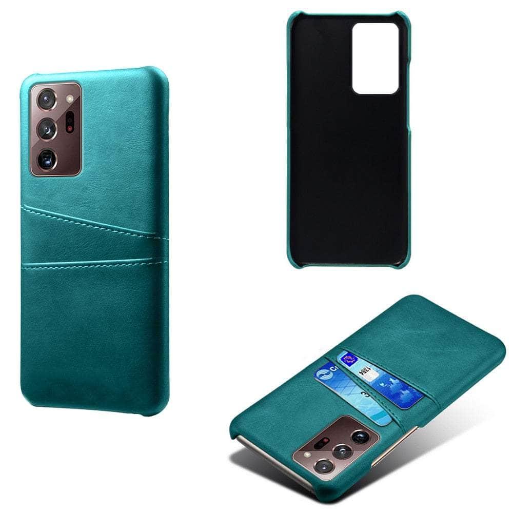Premium Vegan Leather Galaxy S23 Ultra Card Holder Case - Slim Wallet Phone Cover with RFID Protection for Everyday Use & Travel Accessories