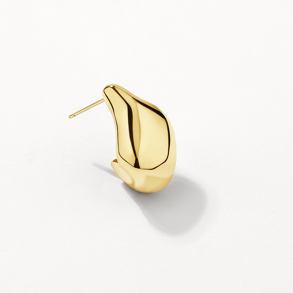Organic Gold Drop Earrings for Women - Elegant Dangle Jewelry for Parties, Weddings & Everyday Wear
