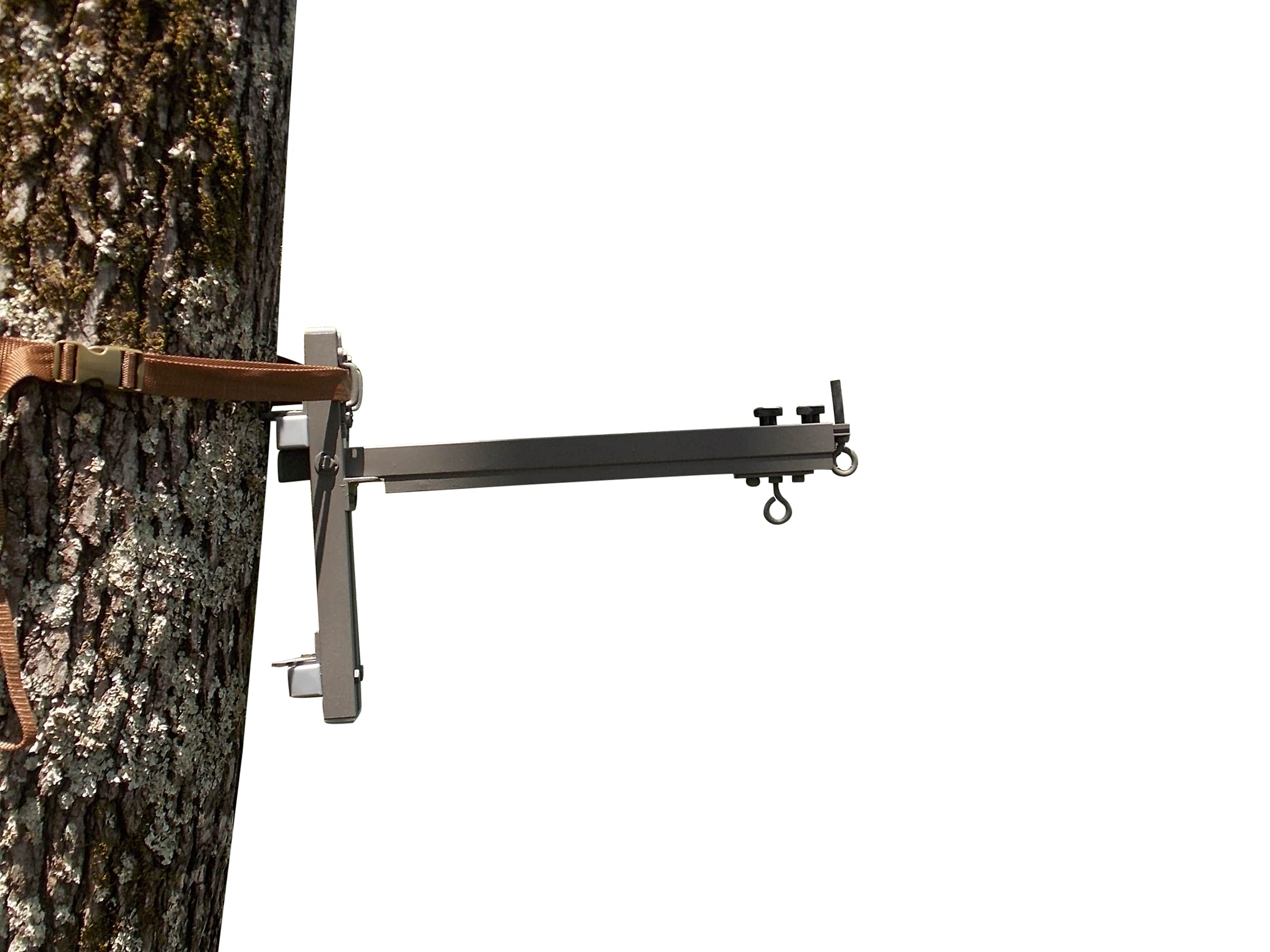Lock-On Deer Stand Hanger - Adjustable Tree Mount Hunting Gear for Bow & Rifle Hunters - Perfect for Tree Stands, Hunting Blinds & Outdoor Adventures
