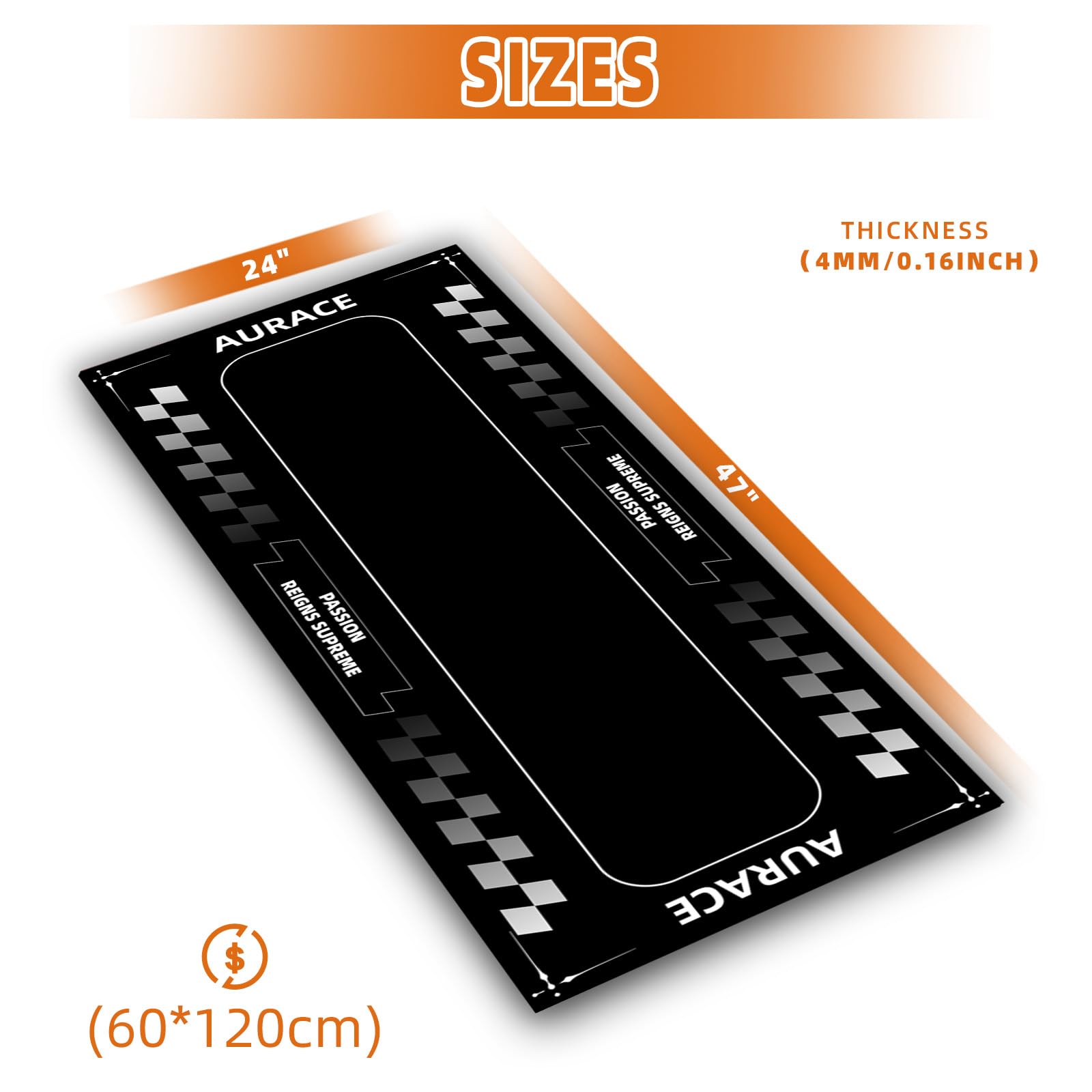 Premium Bike Treadmill Mat for Peloton & Stationary Bikes - Non-Slip Exercise Mat Protects Hardwood Floors & Carpets - Ideal for Home Gym, Elliptical Trainers & Small Treadmills - Durable Fitness Equipment Floor Protection