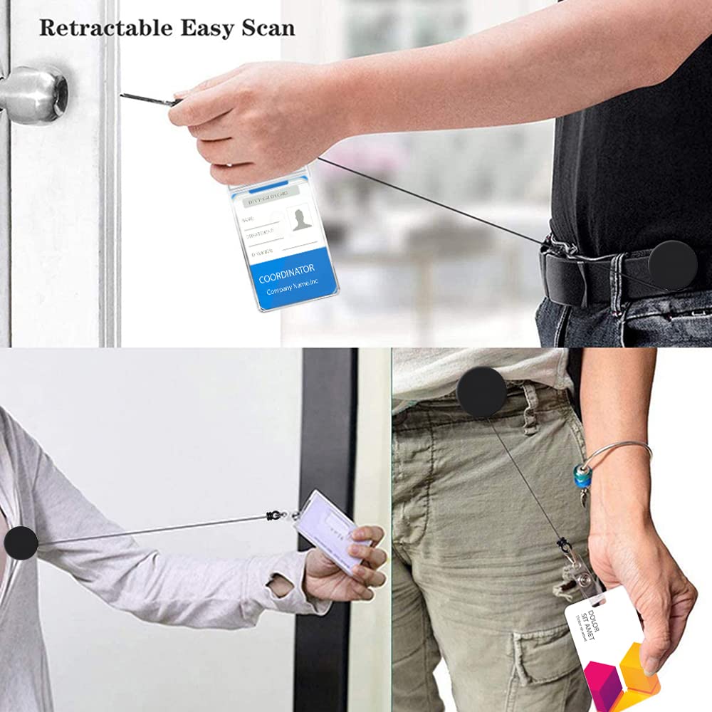 30 Pack Retractable Badge Reels with Alligator Clip - Durable ID Badge Holders for Students, Teachers, Nurses & Office Professionals | Perfect for Schools, Hospitals, Conferences & Workplace Security