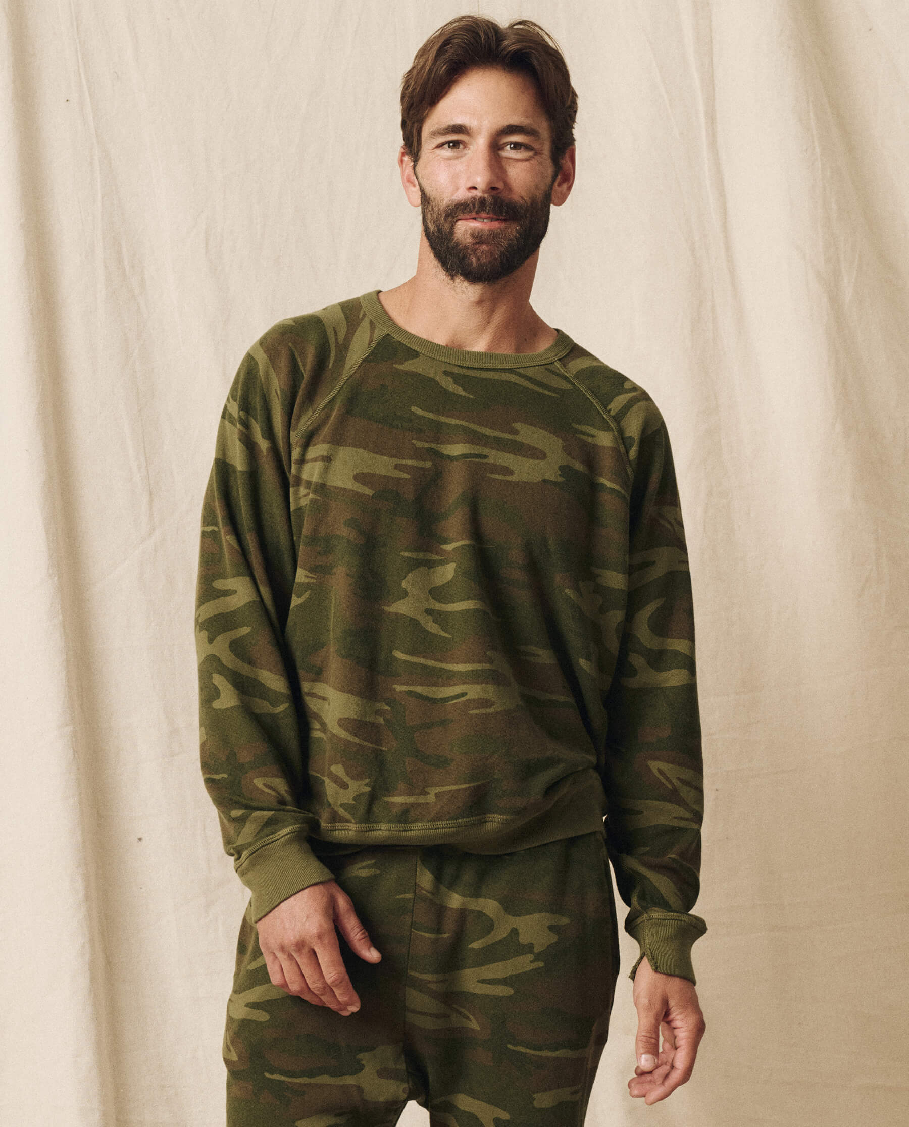 Men's College Sweatshirt - Deep Woods Camo Print Pullover Hoodie for Casual Wear, Campus Style & Outdoor Activities