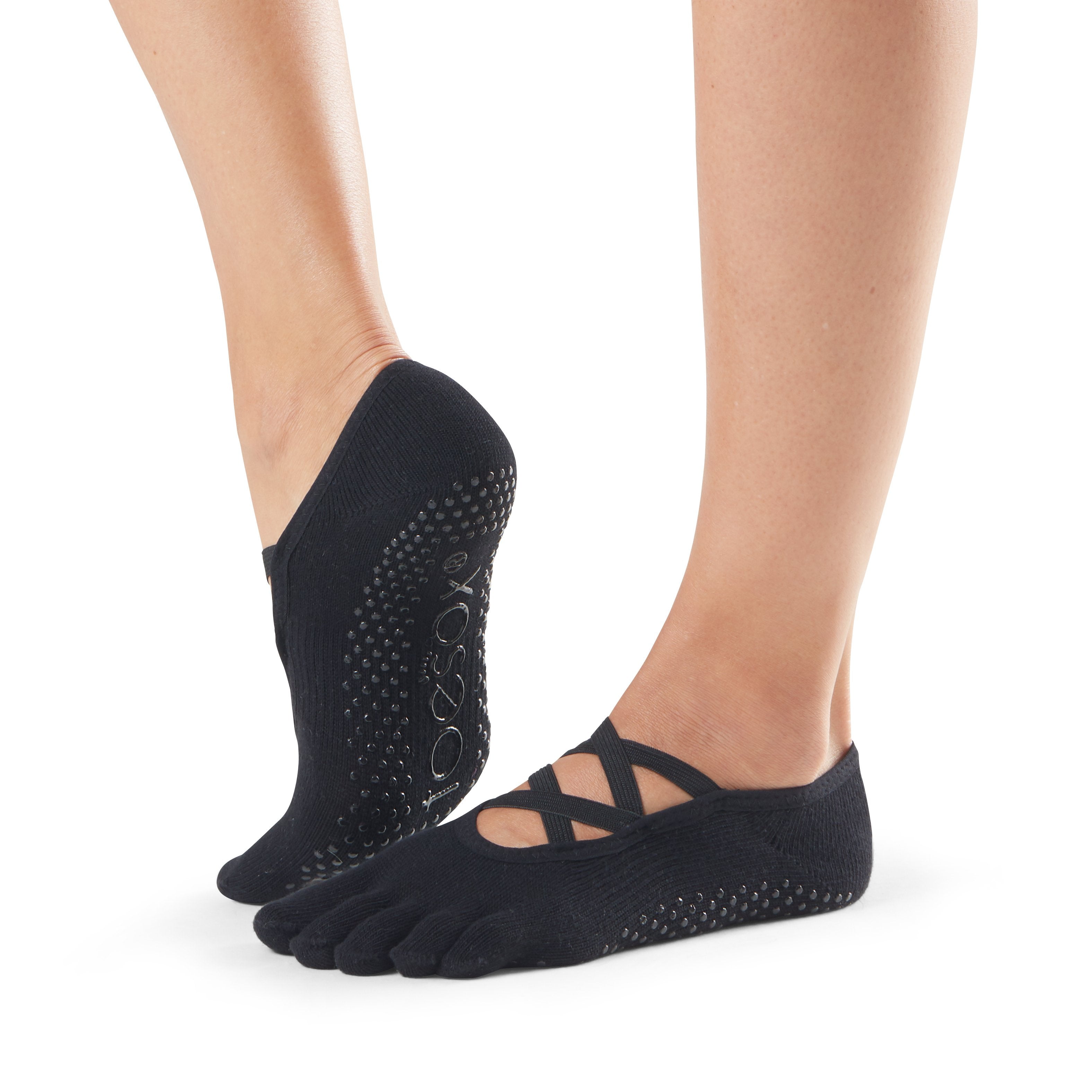 ToeSox Elle Grip Socks - Non-Slip Yoga Socks for Women with Toe Separators | Perfect for Pilates, Barre & Hot Yoga Workouts