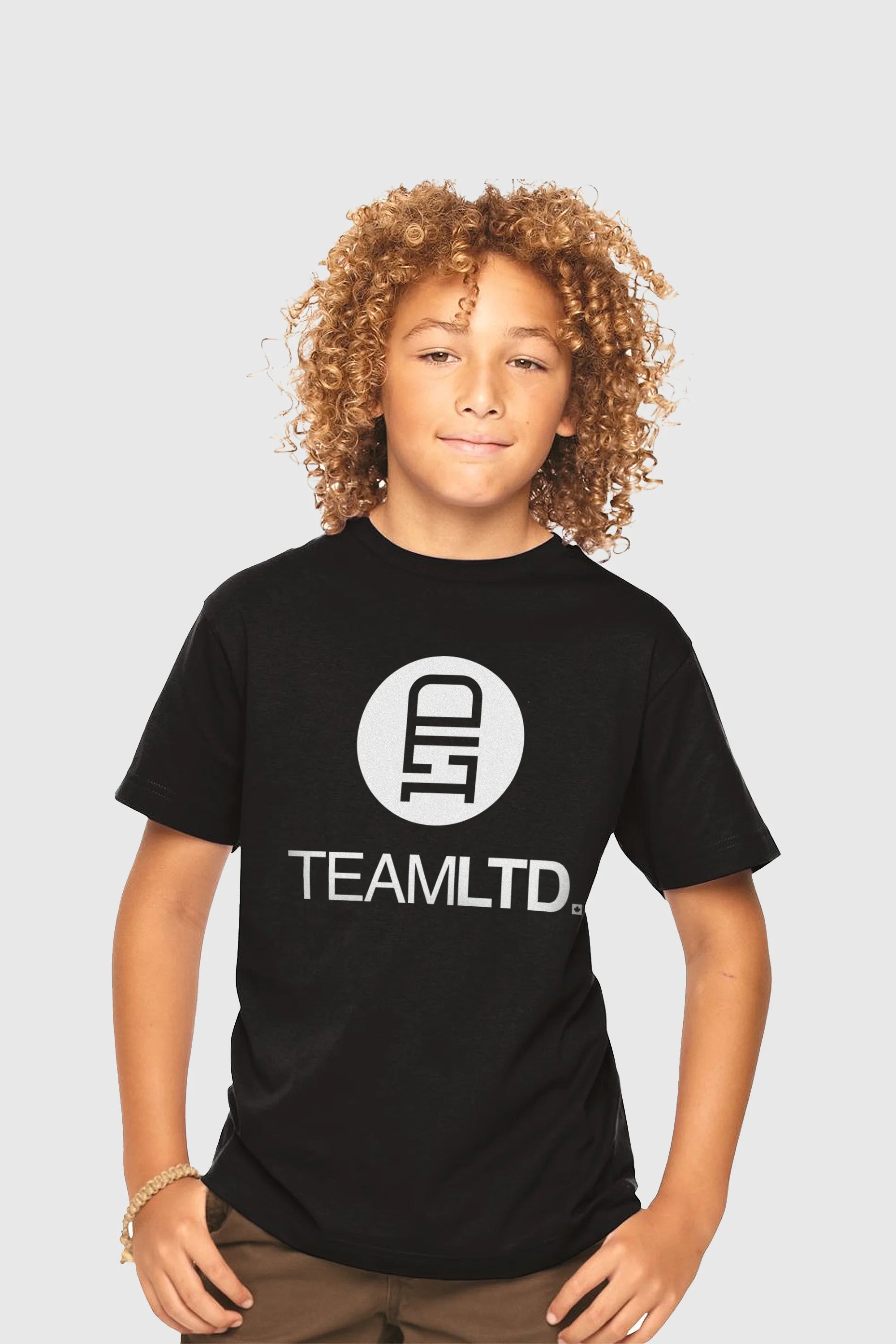 Youth Black Logo T-Shirt - Stylish & Comfortable Cotton Tee for Teens - Perfect for Casual Wear, School, and Everyday Outfits