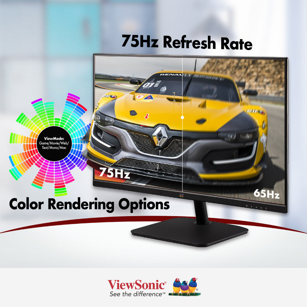 ViewSonic VA2732-H 27 Inch Full HD 1080p IPS Monitor with HDMI Port - Perfect for Home Office, Gaming & Multimedia Entertainment