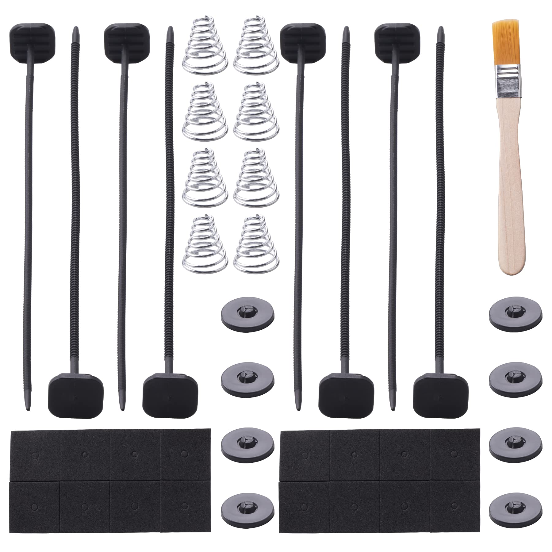 Universal Fan Mounting Kit - Plastic Rods Installation Kit for Electric Radiator Fan, Spal Fan & Transmission Cooler | Compatible with Electric Cooling Fans | Perfect for Car Radiator Upgrades & Engine Cooling Systems