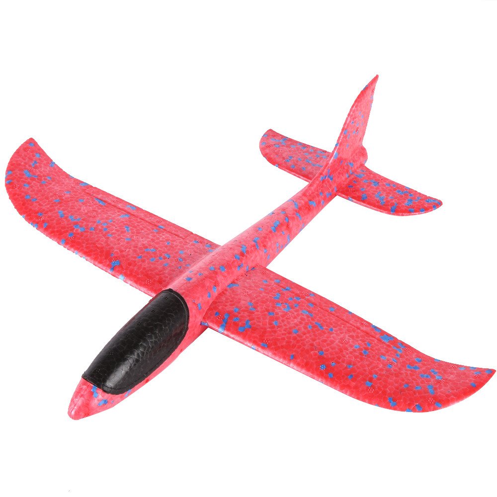 Wtosuhe Foam Airplane Glider Toy - Hand Launch Flying Plane for Kids, Lightweight Outdoor Toy with Inertia Flight - Perfect Birthday Gift for Boys & Girls (Pink) | Backyard Games, Park Activities, Summer Camp Fun