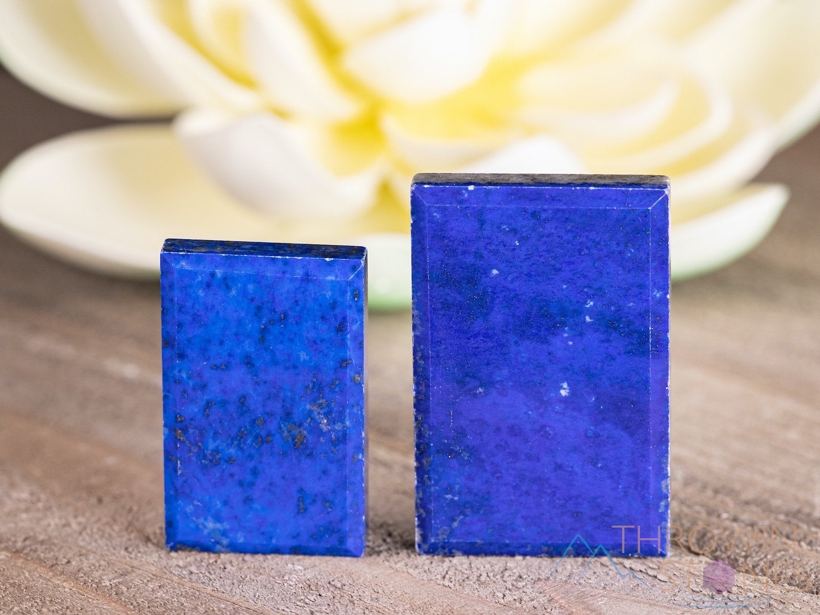 Lapis Lazuli Gemstone Cabochon - Rectangle Shape for Jewelry Making, Healing Crystals, DIY Crafts (E1707) - Perfect for Necklaces, Bracelets & Spiritual Healing