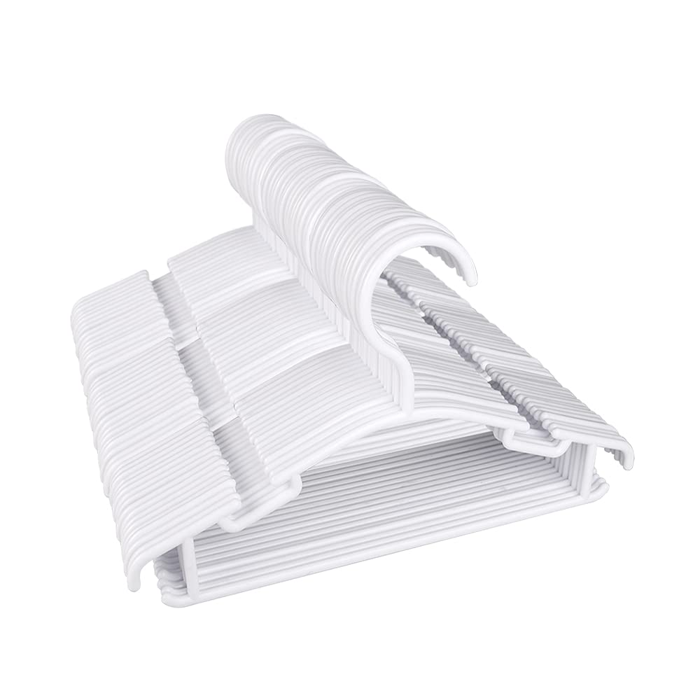 80 Pack White Baby Clothes Hangers - 10.24