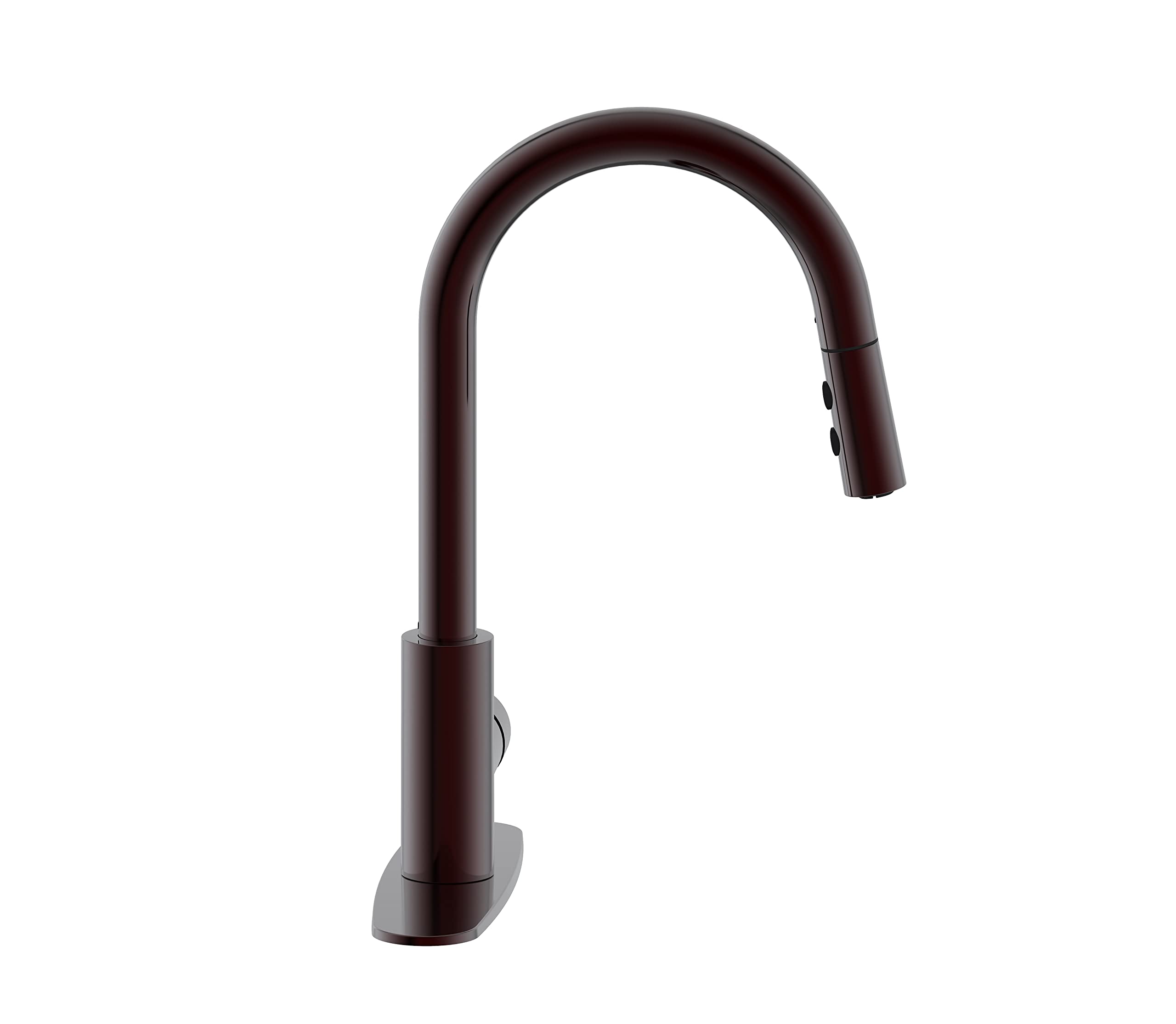 Westbrass KD08B-12 Dual Spray Pull Down Kitchen Faucet with Push Button Mode - Oil Rubbed Bronze Finish for Modern Sinks (Perfect for Washing Dishes, Filling Pots & Cleaning Countertops)