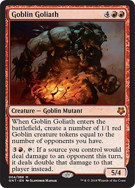 Magic: The Gathering - Goblin Goliath Card | MTG Collectible & Game Night Essential for Strategy Deck Building & Casual Play