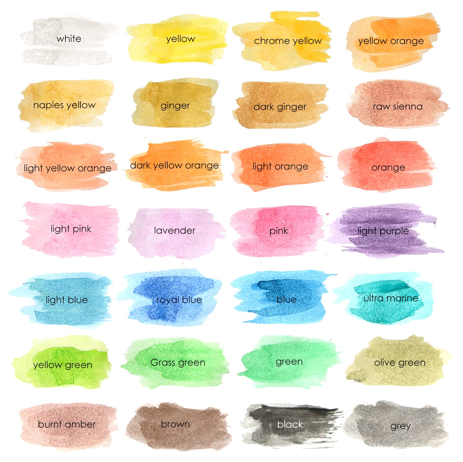 28-Color Washable Watercolor Paint Set with Palette & Brush - Non-Toxic Art Supplies for Kids, Beginners & Artists - Perfect for Classroom, Home Painting & DIY Craft Projects