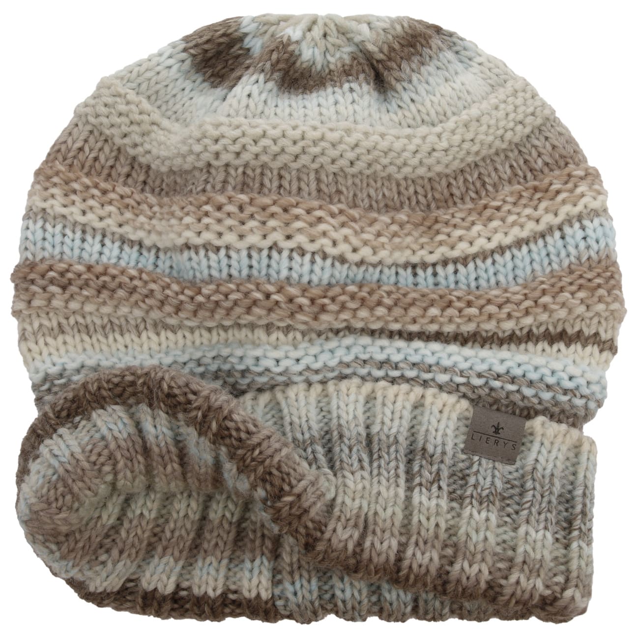 Lierys Bernardo Oversize Knit Hat - Soft Chunky Cable Knit Beanie for Women & Men | Winter Warm Slouchy Hat for Outdoor Activities, Skiing & Casual Wear