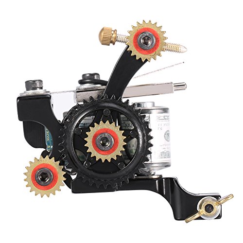 Professional Rotary Tattoo Machine Gun with Reel Film Coils - Tattoo Supply Equipment for Artists | Perfect for Lining, Shading & Coloring Tattoos