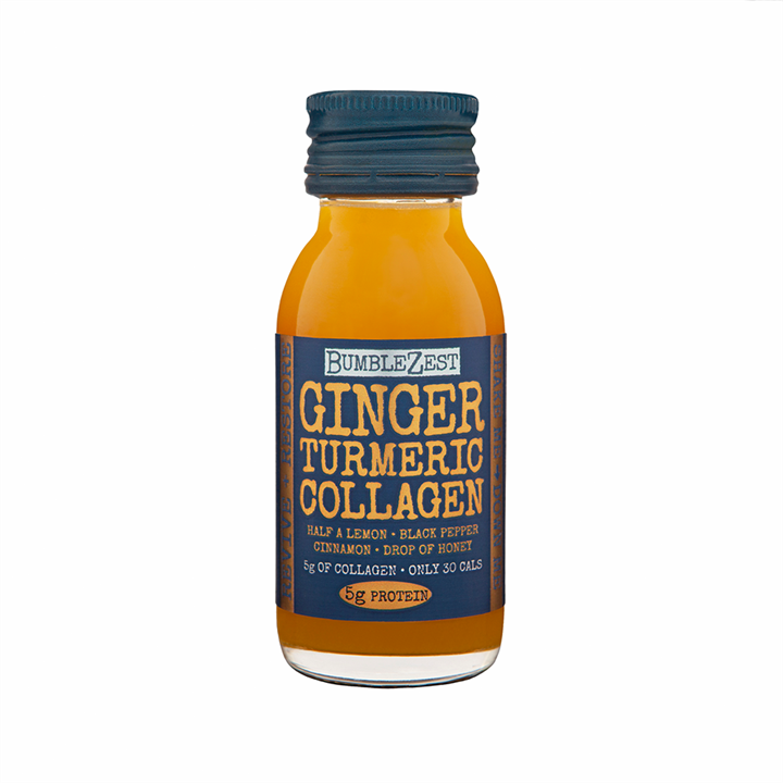 BumbleZest Shots 10-Pack 60ml Each - Ginger Turmeric Collagen Drink with Antioxidants & Immune Support - Perfect for Energy Boost, Wellness Routine & On-the-Go Nutrition