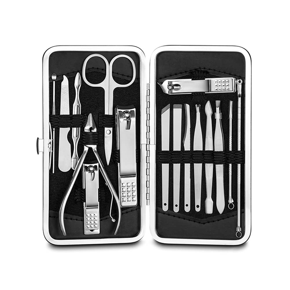 Premium Stainless Steel Manicure & Pedicure Kit - Professional Nail Clippers, Cuticle Tools & Grooming Set for Men & Women | Perfect for Home, Travel & Salon Nail Care
