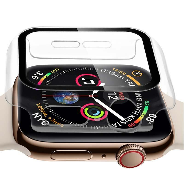 QDOS OPTIGUARD INFINITY Screen Protector for Apple Watch 40mm - Ultra Thin HD Clear Tempered Glass - Scratch Resistant Case Friendly - Perfect for Workouts, Swimming & Daily Use