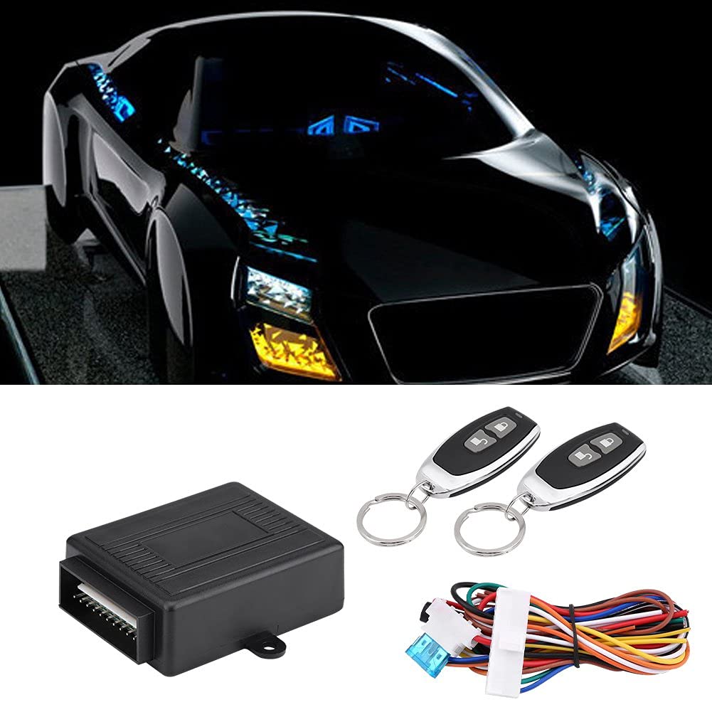 Universal Car Remote Central Locking Kit - Keyless Entry System for Vehicle Door Locks | Easy Installation for Sedans, SUVs & Trucks | Auto Security Upgrade for Convenient Access