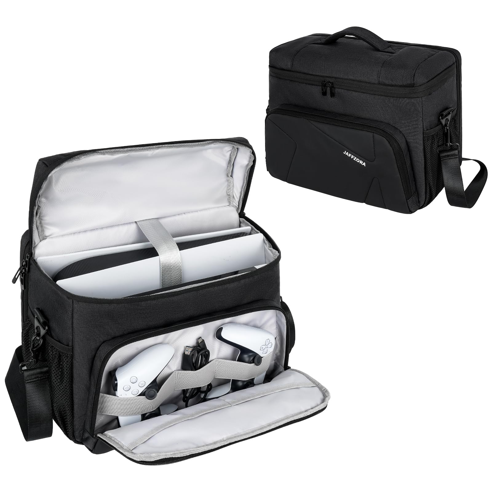 Jaffzora PS5 Carrying Case - Travel Bag for PS5/PS5 Pro/PS5 Slim & 15.6