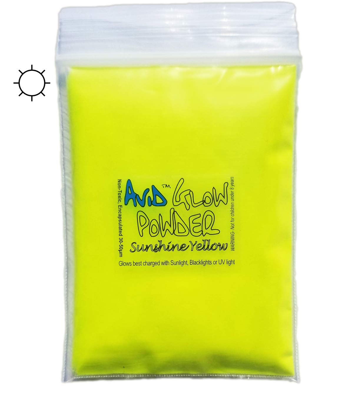 Fluorescent Yellow Glow Powder - 7oz (200g) Glow in The Dark Pigment for Resin, Slime, Nail Polish, Paints & Coatings - Bright Daylight Yellow & Green Glow in Darkness - Perfect for DIY Crafts, Halloween Decor & Nighttime Safety Projects