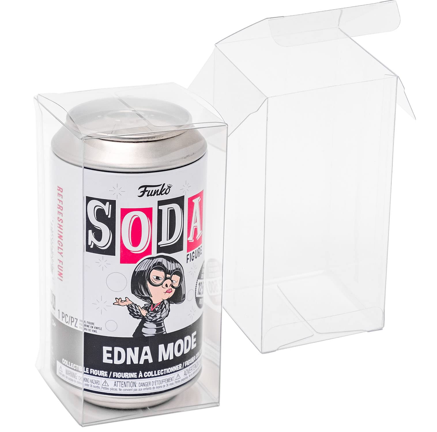 10 Pack Plastic Display Case for Funko Pop Soda Can Collectibles - Perfect for Showcasing & Protecting Your Soda Can Figures at Home, Office or Retail Store