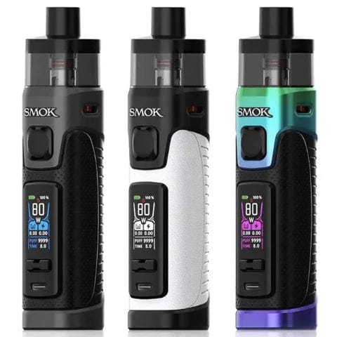 SMOK RPM 5 80W Pod Kit - Rechargeable Vape Starter Kit with Adjustable Wattage & OLED Display for Smooth Vaping Experience - Perfect for Travel & Outdoor Use
