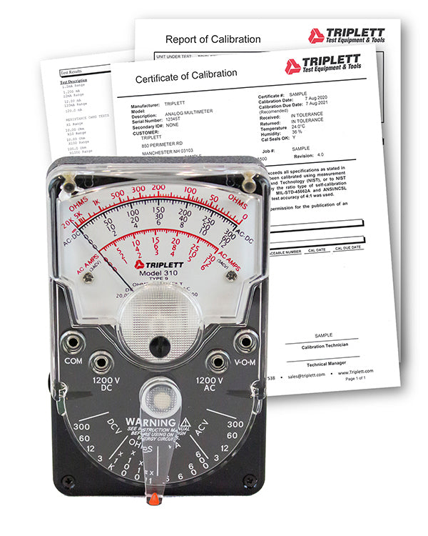 Model 310 Portable Compact Analog Multimeter - 18 Ranges AC/DC Voltage Tester up to 1200V for Home, Auto & Electrical Repairs (3018) - Perfect for DIY Projects, Circuit Testing & Professional Electricians
