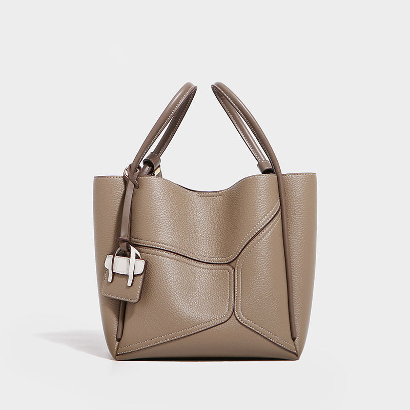 Genuine Leather Large Capacity Underarm Shoulder Tote Bag - Perfect for Work, Travel & Everyday Use