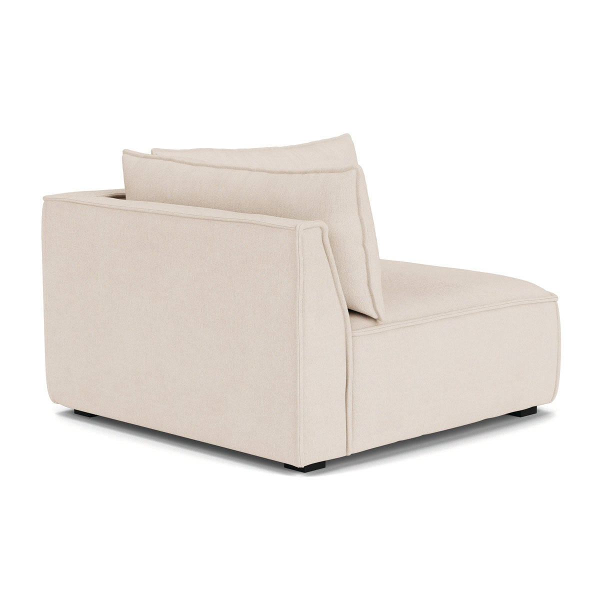 Stylish Daphne Fabric Left Corner Modular Sofa - 1 Seater Modern Living Room Furniture for Small Spaces & Apartments