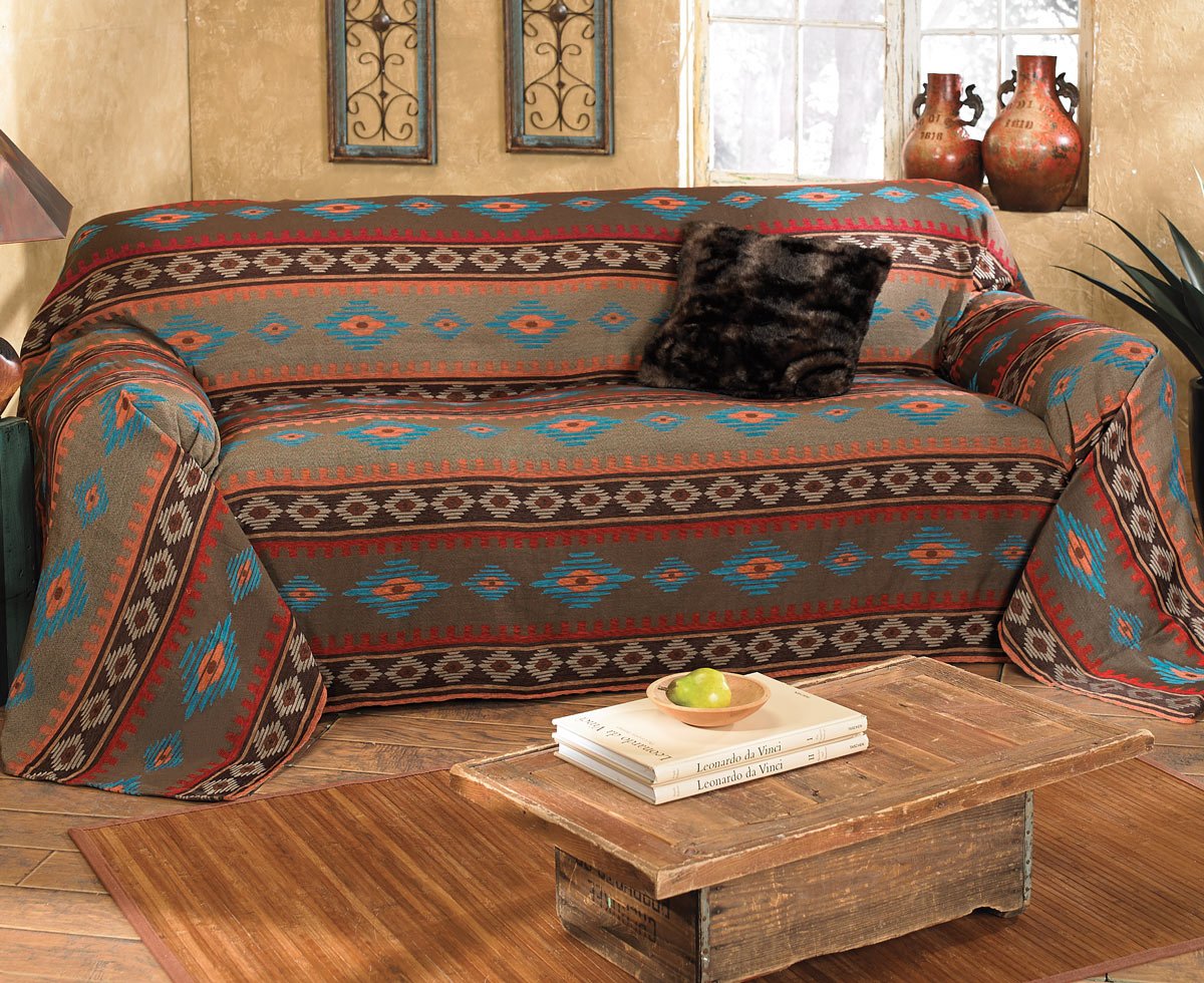 Black Forest Décor Canyon Shadows Sofa Cover - Stylish & Durable Furniture Protector for Living Room, Bedroom, or Office - Perfect for Pets, Kids & Everyday Use