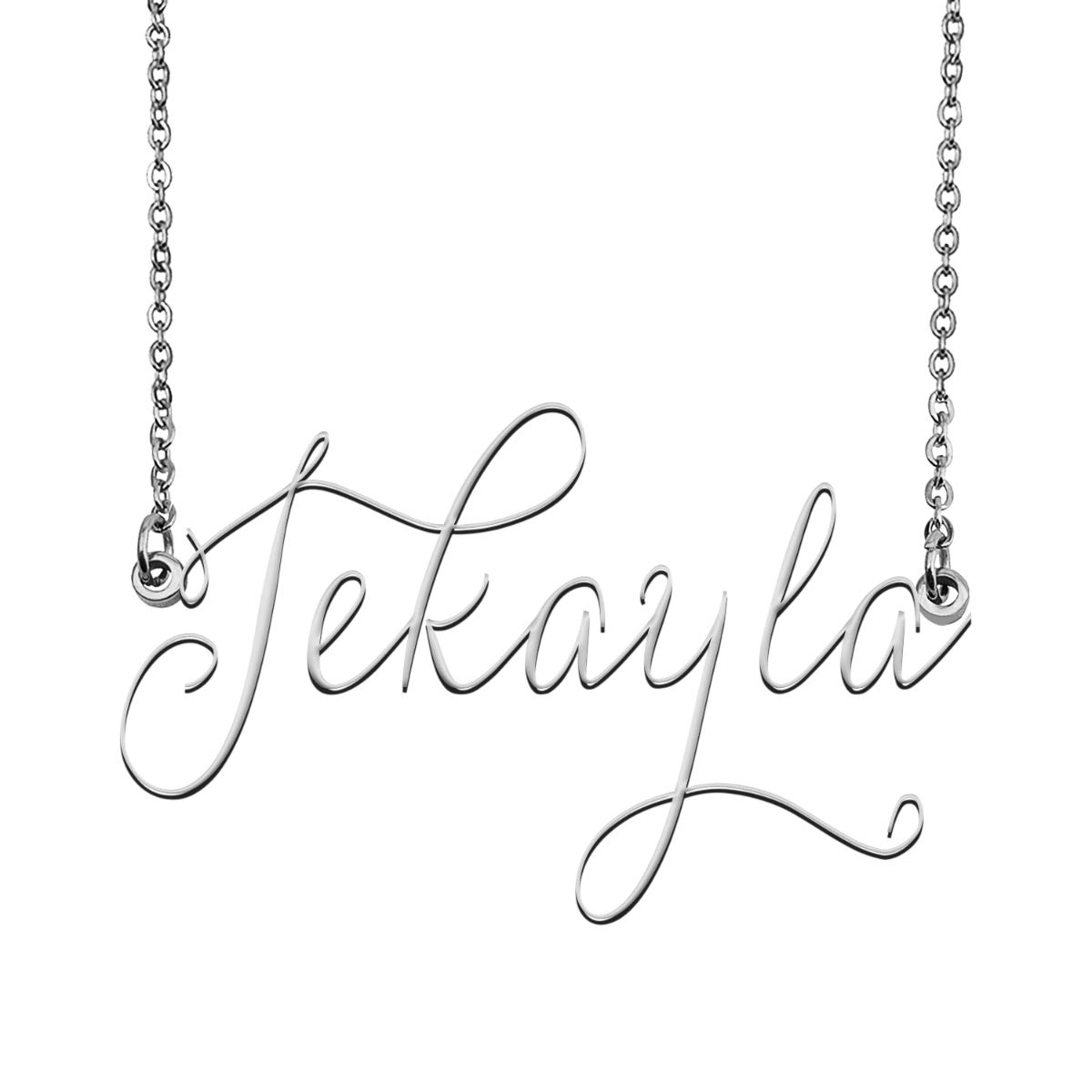 Custom Jekayla Name Necklace - Personalized Name Plate Jewelry Gift for Women, Birthday, Anniversary, Valentine's Day - Perfect for Everyday Wear & Special Occasions