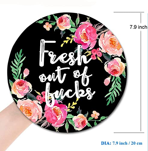 Floral Mouse Pad with Funny Wording - Waterproof Non-Slip Rubber Mouse Pad for Women, Office & Laptop Use - Perfect for Work, Gaming & Home Decor