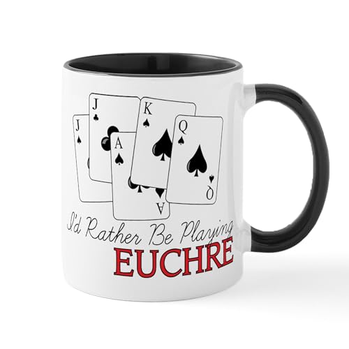 White/Black Inside - Euchre Playing Mug