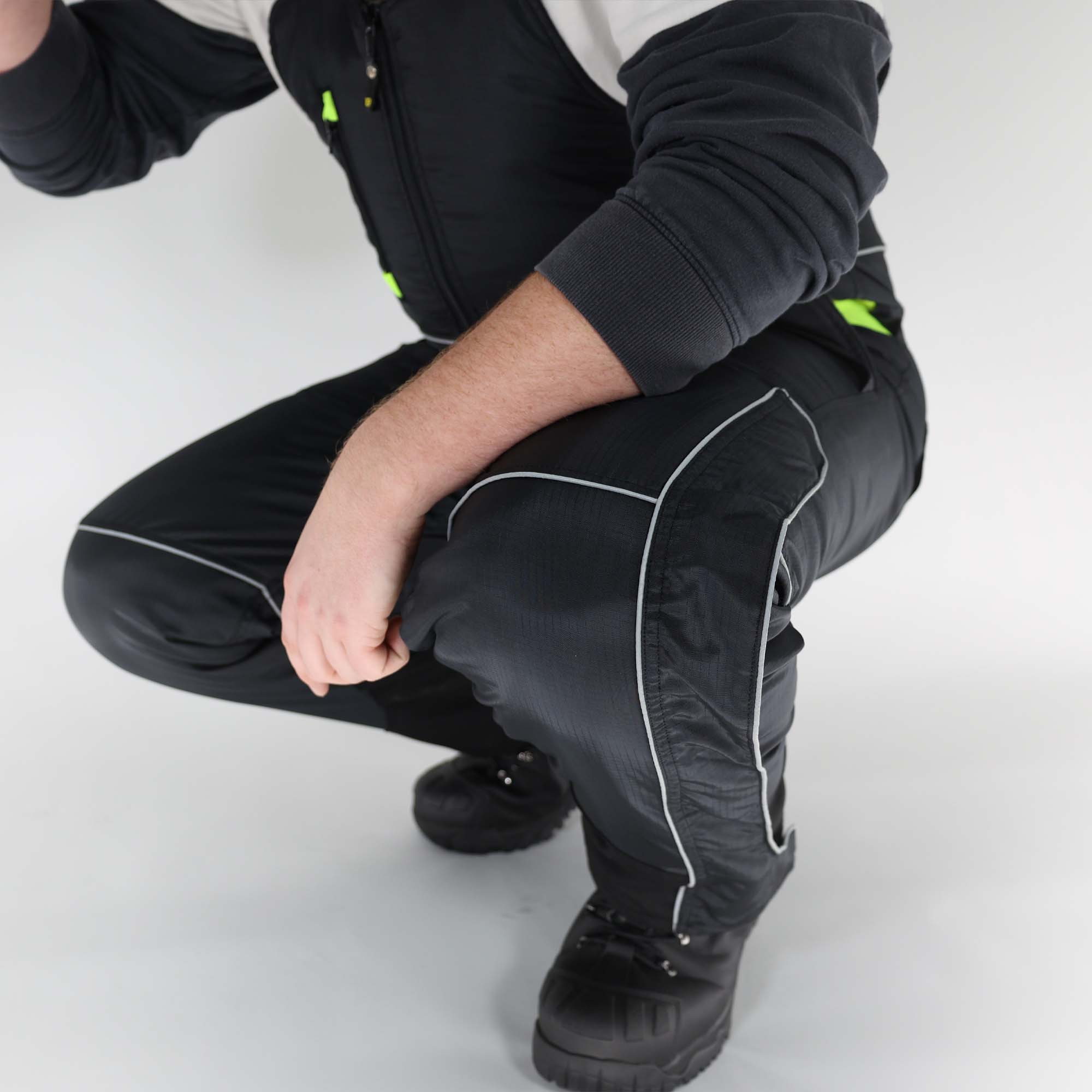 Reflex Pro Bib Overalls - Durable Work Overalls for Men & Women - Heavy Duty Denim Coveralls for Farming, Construction & Outdoor Work - Comfortable & Functional Workwear