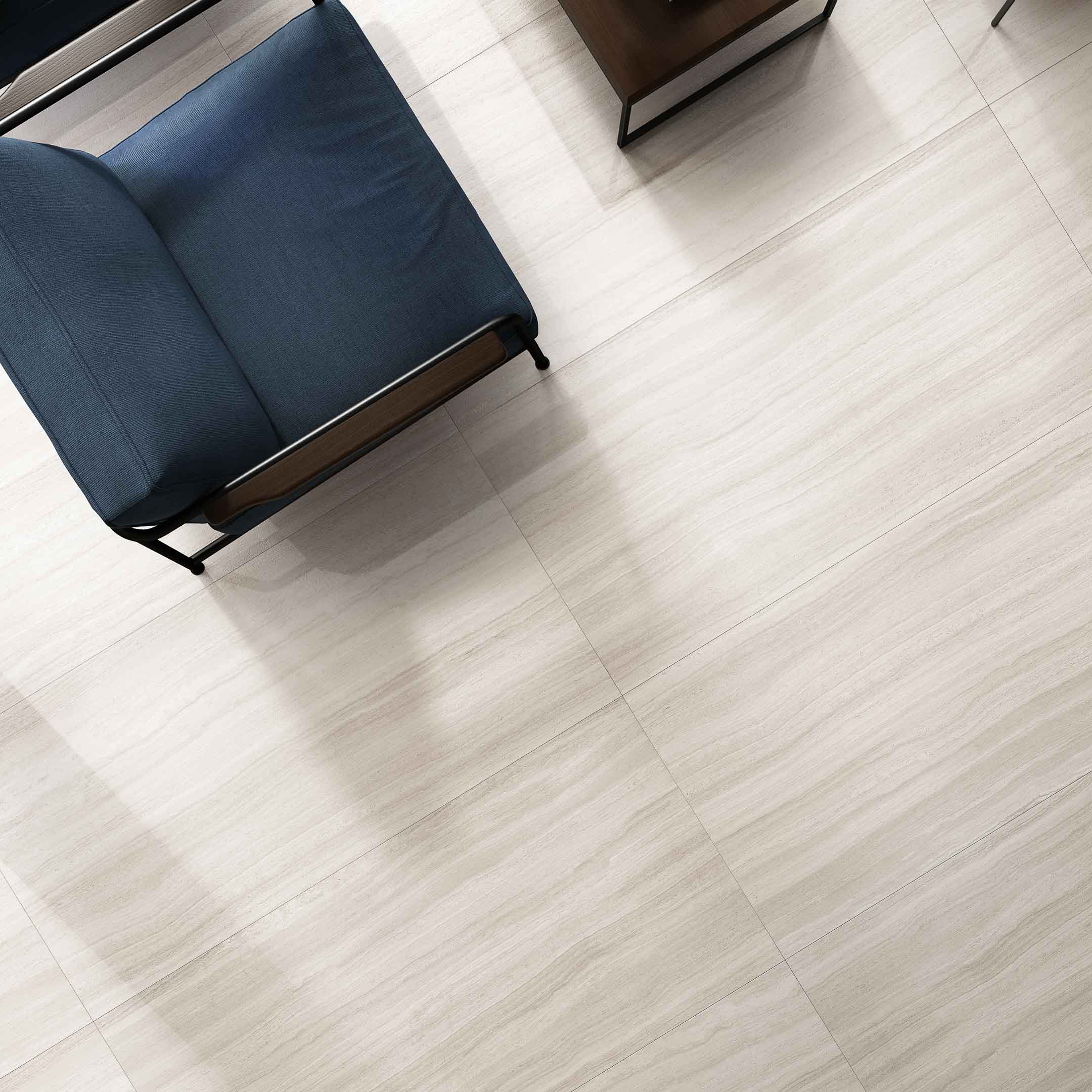 Premium Flow Coem Travertine Porcelain Tile - Durable Ceramic Floor & Wall Tiles for Bathroom, Kitchen & Living Room Renovations