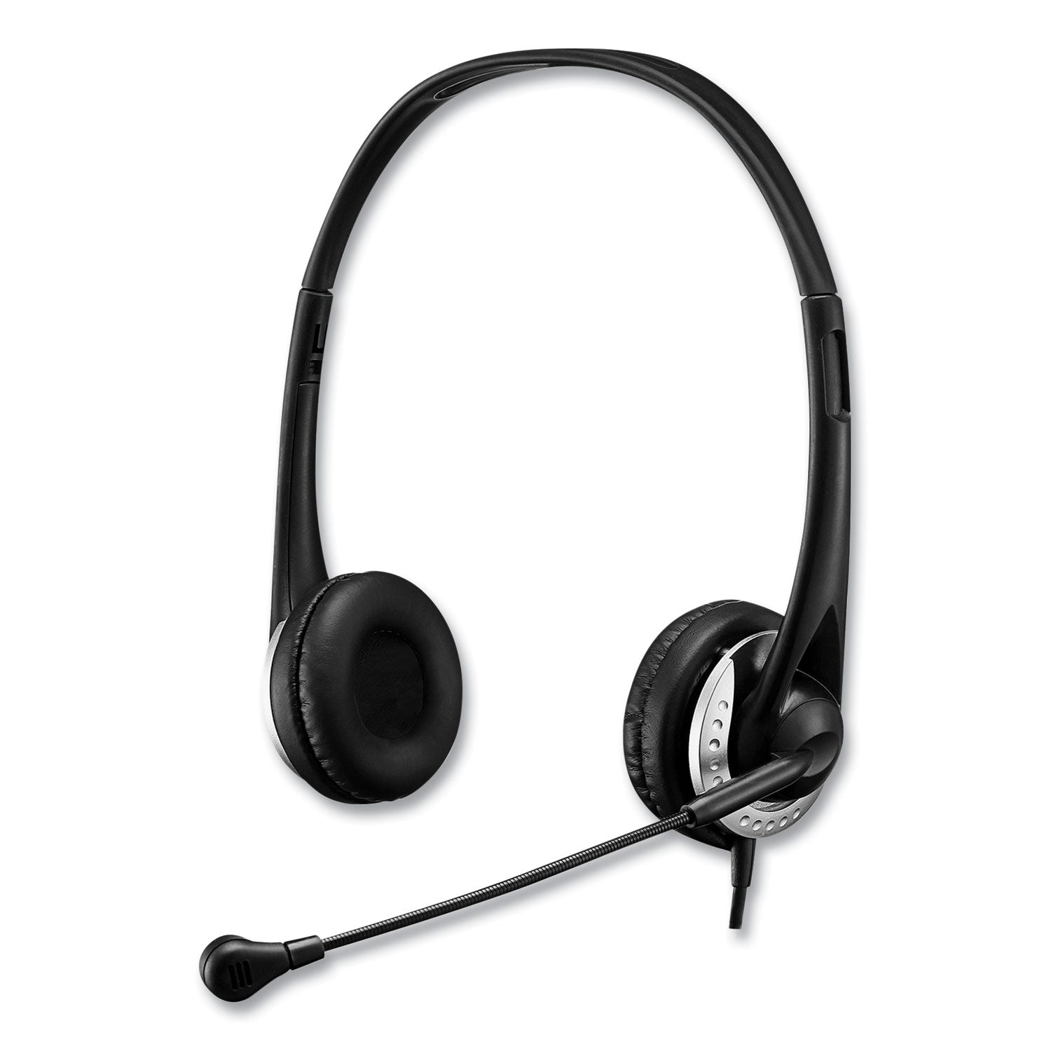 Adesso Xtream P2 Binaural Over-Ear Headset with Noise-Canceling Microphone - Professional Gaming Headphones for PC, PS5, Xbox - Perfect for Online Meetings, Streaming & Music (Black)