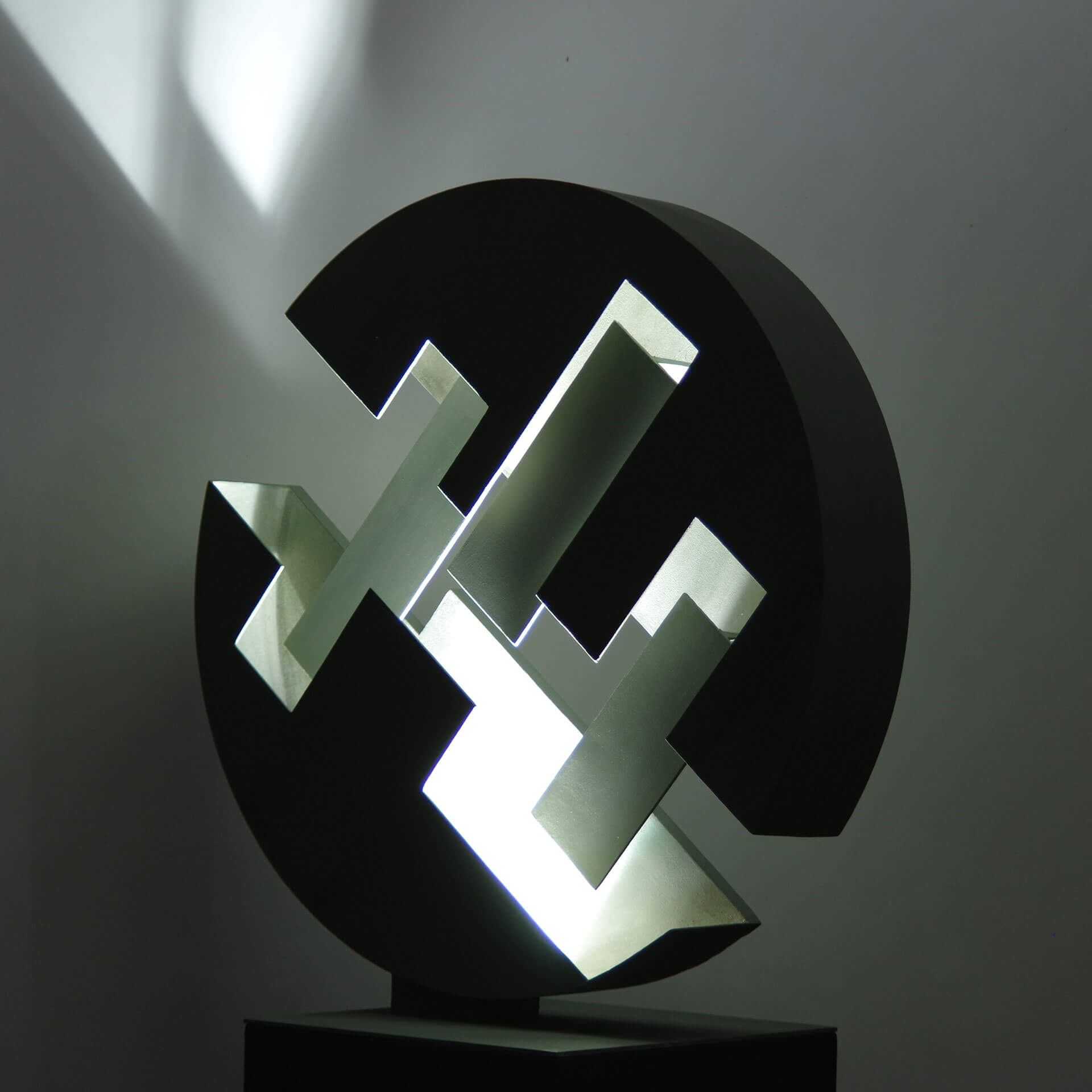 Deep Space Steel Sculpture - Modern Art Decor for Home, Office & Gifts - Perfect for Sci-Fi Lovers & Space Enthusiasts