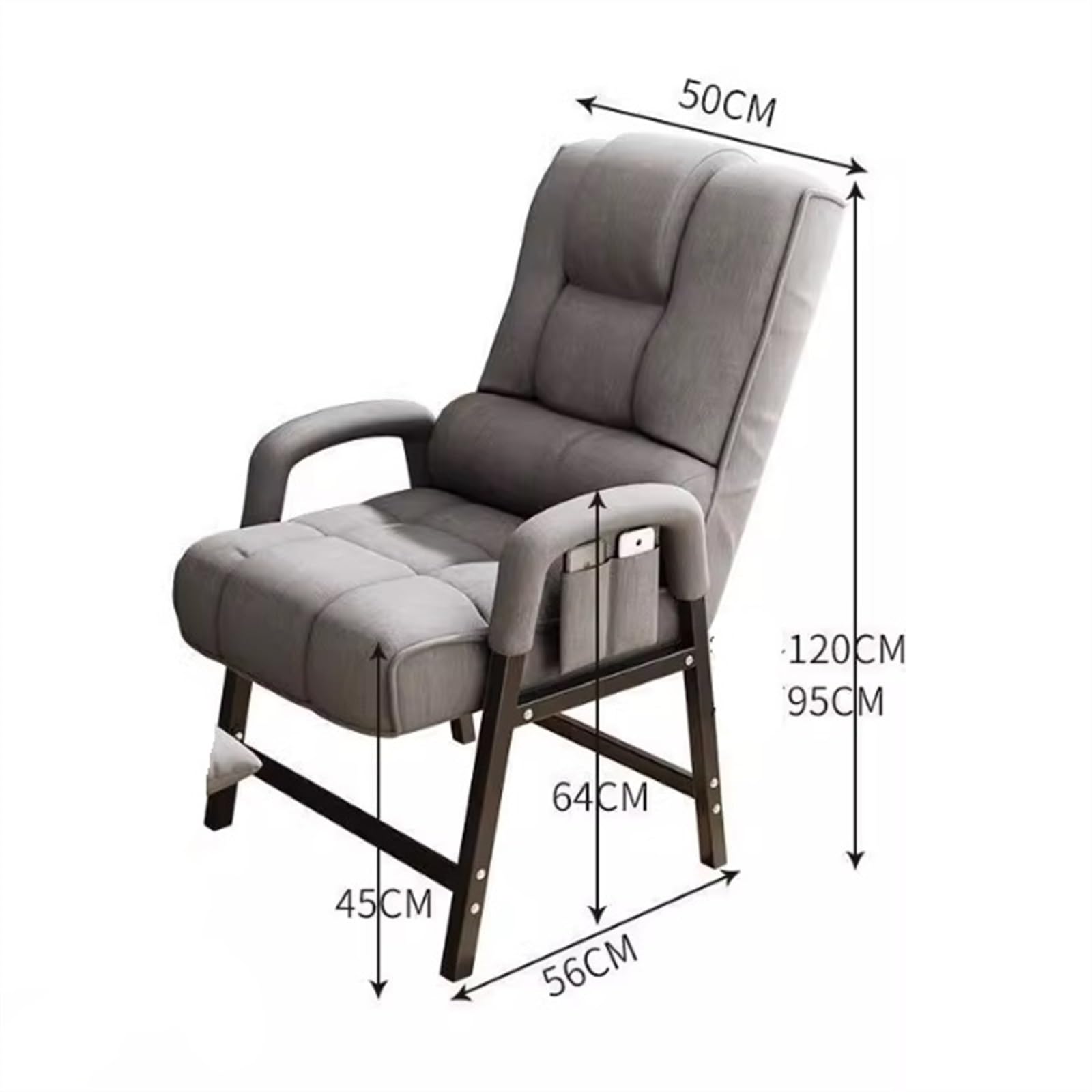 Ergonomic Office Chair with Cloth Seat - Comfortable Desk Chair for Reception, Meeting, Conference, Waiting Room & Home Office - Yellow (Perfect for Long Work Hours & Professional Settings)