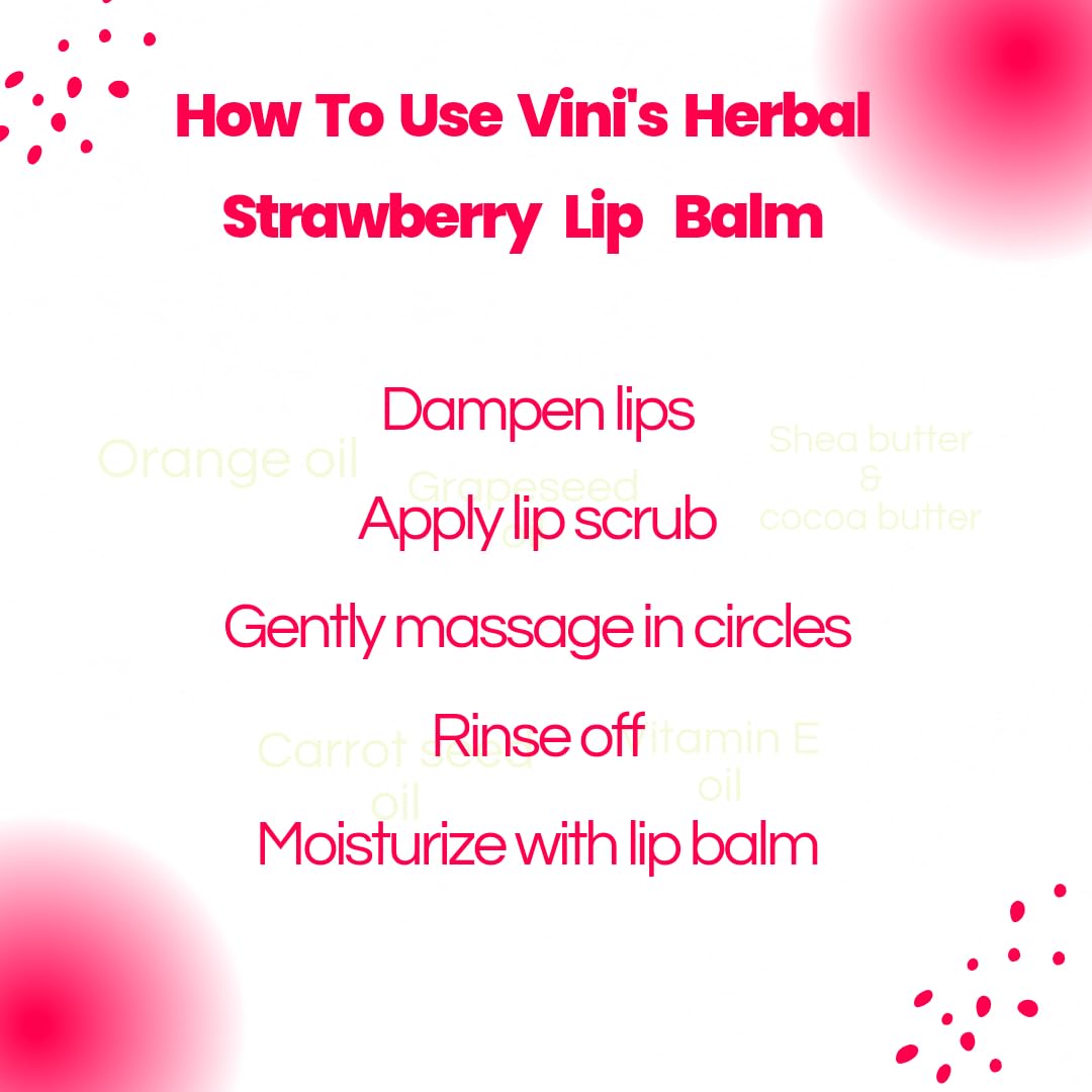 Strawberry Lip Balm for Dry & Chapped Lips - Nourishing Moisturizer with Cocoa Butter, Almond Oil & Vitamin E - Intense Hydration for Men & Women (8g) | Perfect for Winter Care, Daily Lip Protection & On-The-Go Use