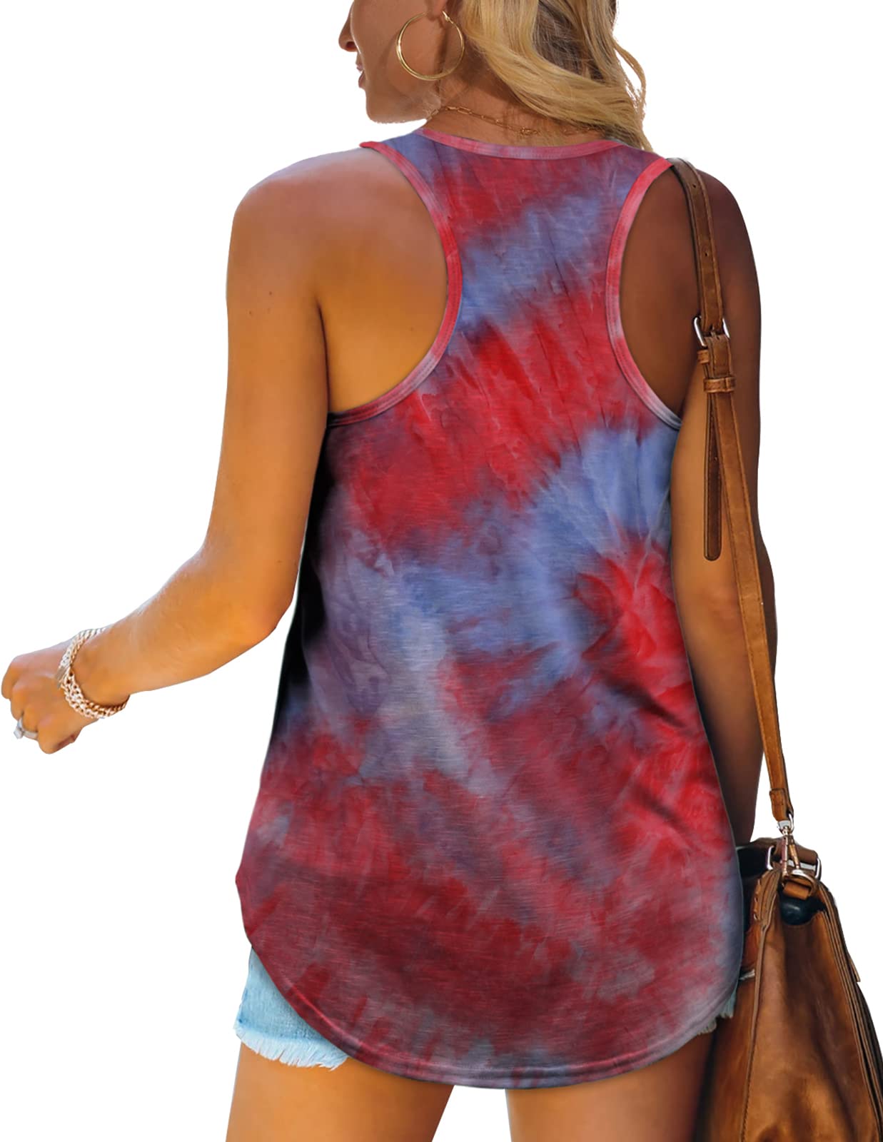 Women's Racerback Tank Tops - Loose Fit Summer T-Shirts for Women | Gym, Yoga, Beach & Casual Wear