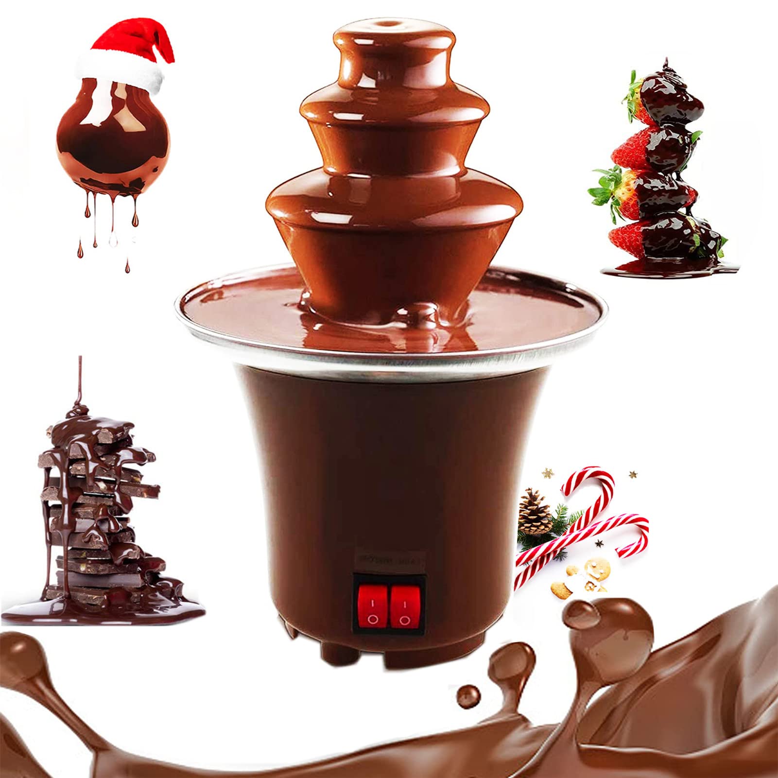 3-Layer Chocolate Fountain Machine for Home & Party Desserts