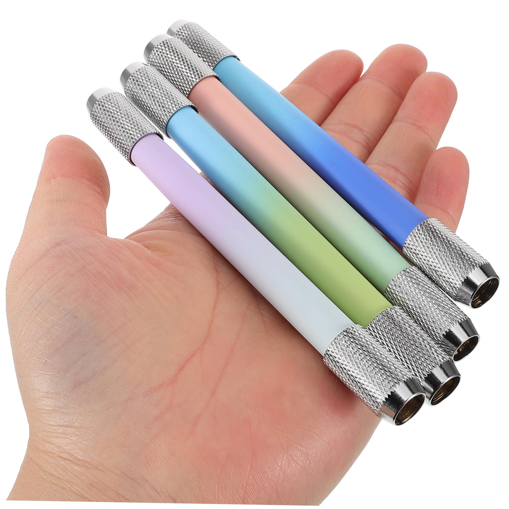 Operitacx 6-Pack Metal Pencil Holder & Extender Set - Artist Drawing Tools, Home & School Office Supplies - Perfect for Sketching, Calligraphy & Classroom Organization