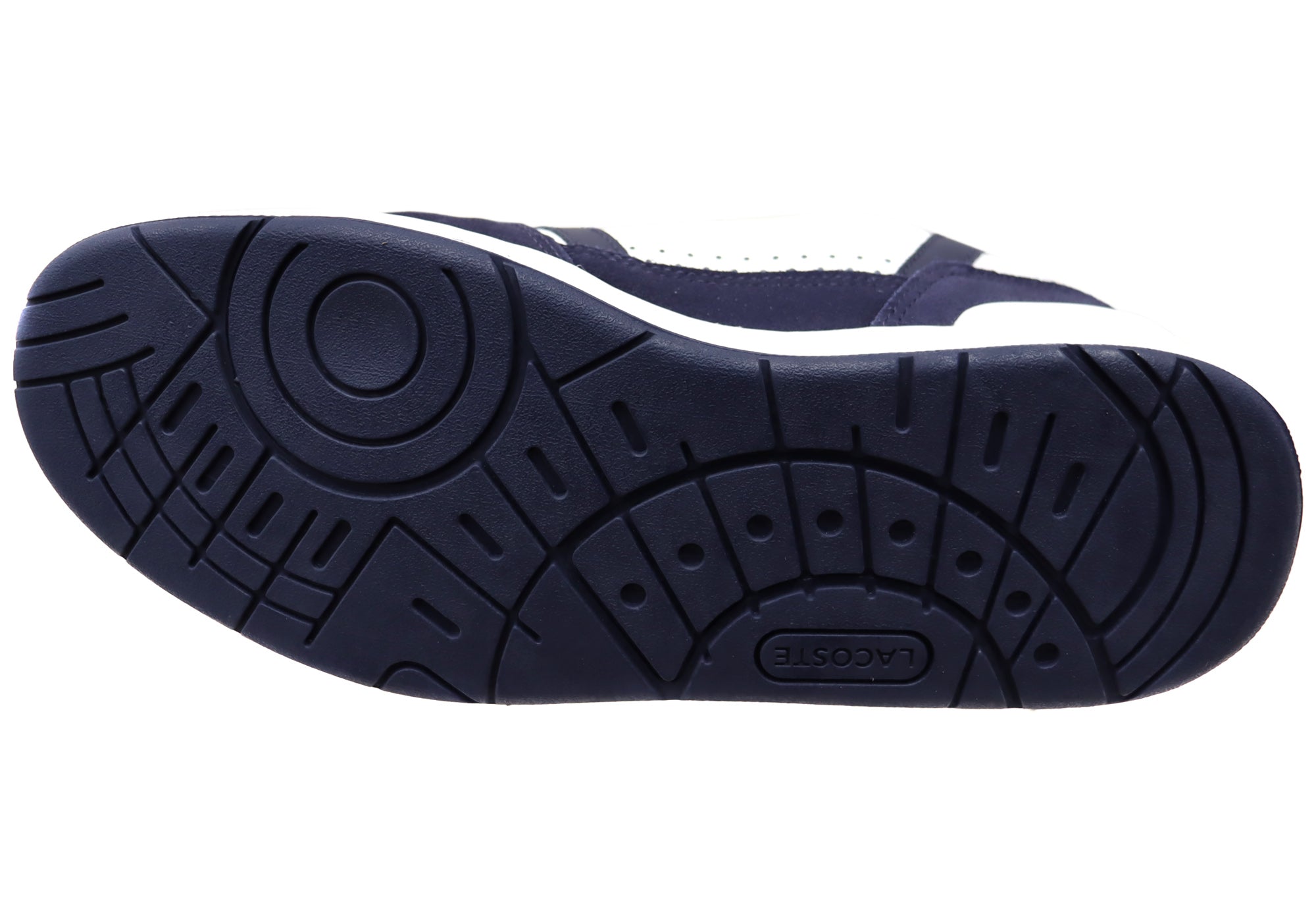Lacoste Men's Comfortable Leather Sneakers with Graphic Print & T Clip - Casual Walking Shoes for Everyday Wear, Gym, and Outdoor Activities