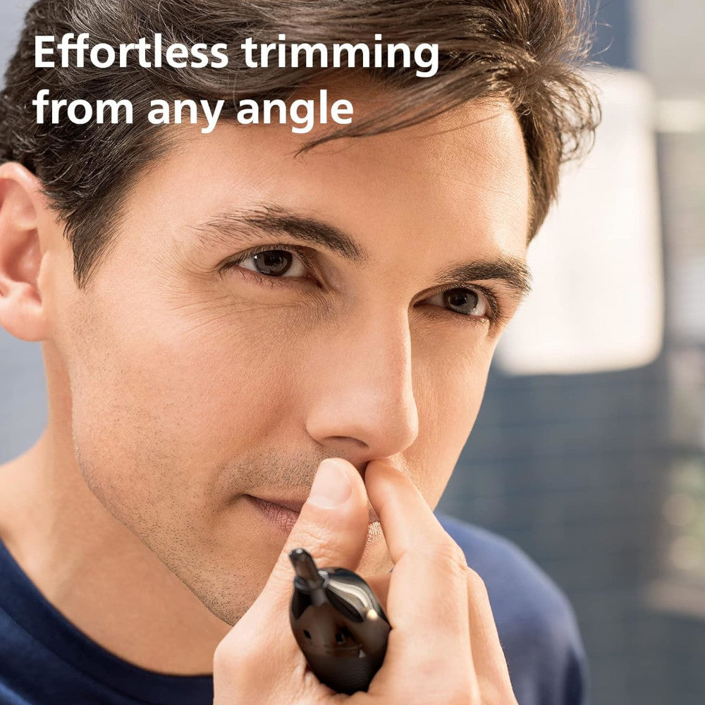 PHILIPS NT3650/26 Nose Trimmer Series 3000 with Protective Guard System - Painless Nose Hair Trimmer for Men & Women - Perfect for Travel & Grooming