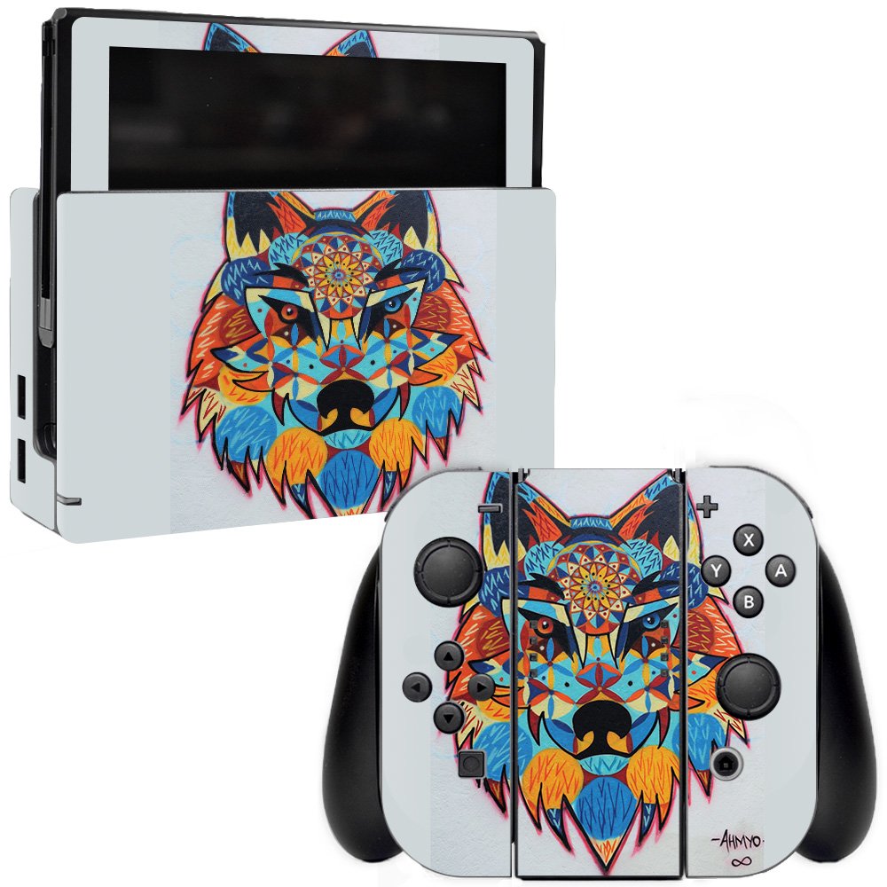 MightySkins Protective Vinyl Decal Wrap Cover for Nintendo Switch - Wolf Pattern | Durable, Scratch-Resistant & Easy to Apply | Made in USA | Perfect for Gaming Protection & Customization