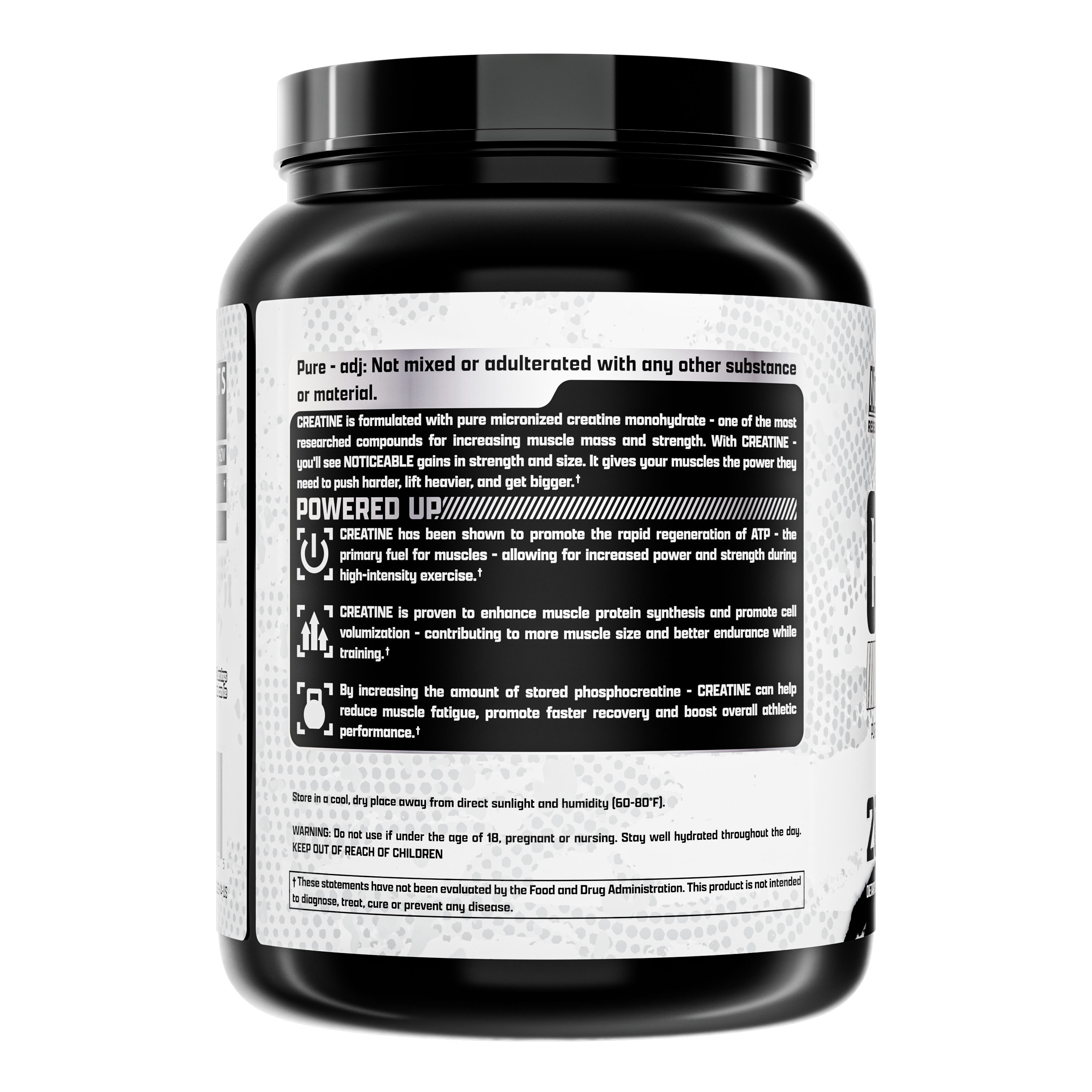 Nutrex Creatine Monohydrate Powder - 200 Servings for Muscle Growth & Strength | Pre & Post Workout Supplement for Athletes & Bodybuilders